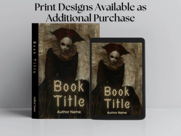 Female Clown: Premade Horror eBook Cover Design - Image 4