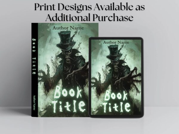 Skeleton Creature: Premade Horror eBook Cover Design - Image 4