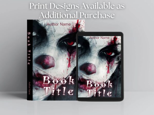 Spooky Clown: Premade Horror eBook Cover Design - Image 4