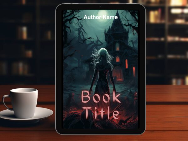 Haunted Church and Zombie: Premade Horror eBook Cover Design