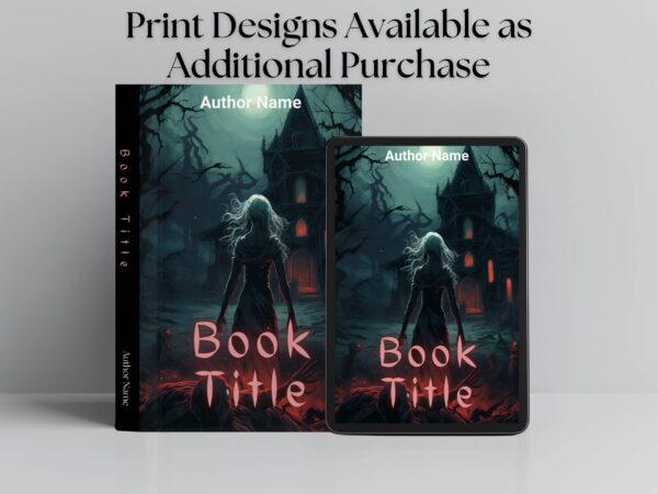 Haunted Church and Zombie: Premade Horror eBook Cover Design - Image 4