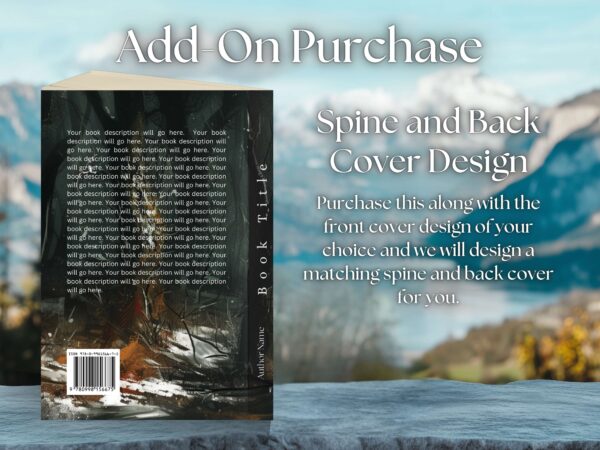 Add-On: Custom Spine & Back Book Cover Design - Image 3